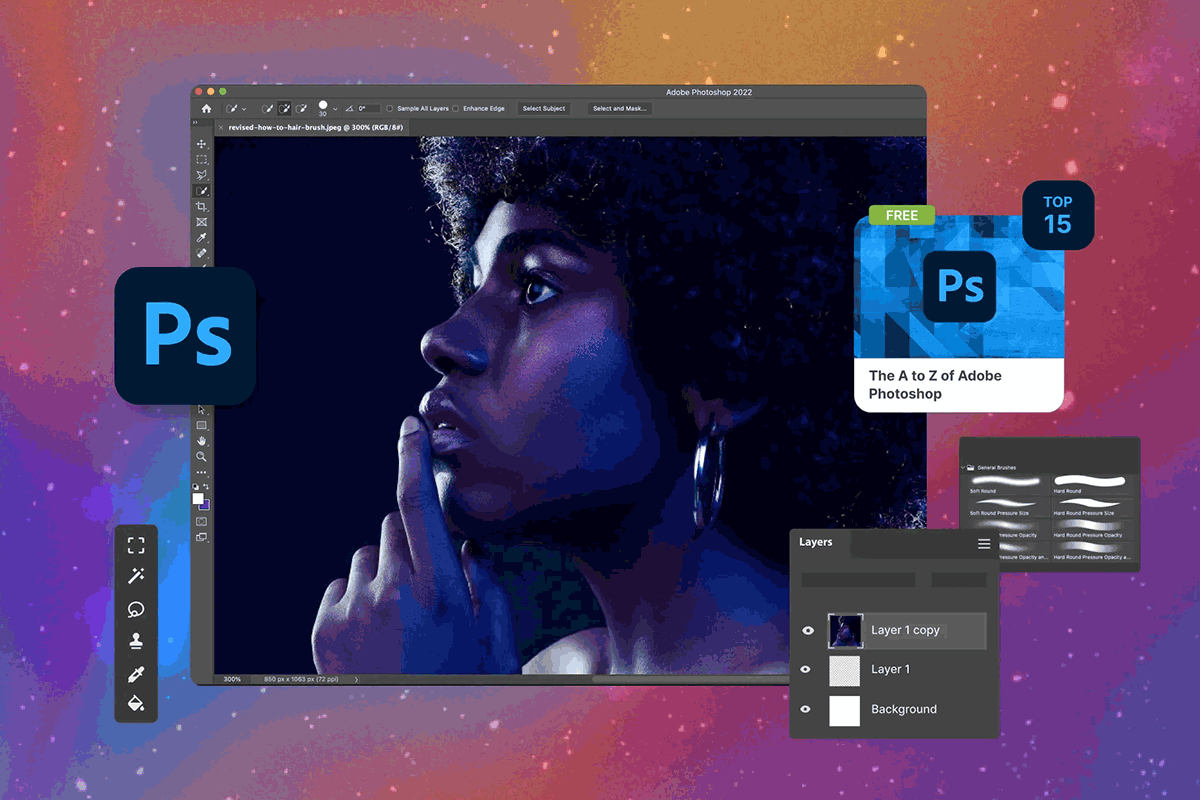 <p><strong>Maîtrisez Adobe Photoshop</strong>, le logiciel de retouche photo et de création graphique le plus utilisé au monde. Cette formation vous guide pas à pas dans la découverte des outils essentiels, des techniques professionnelles et des astuces de création visuelle. Que vous soyez débutant ou souhaitiez perfectionner vos compétences, ce cours vous permettra de transformer vos idées en visuels percutants.</p>
<p>Idéalement conçu pour les habitants de <strong>Douala</strong>, <strong>Yaoundé</strong>, et du <strong>Cameroun</strong> en général, ainsi que pour toute l'<strong>Afrique francophone</strong>, ce programme vous permettra de vous démarquer dans les domaines du design, de la communication visuelle et du marketing digital.</p>
